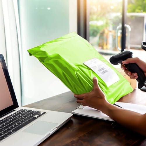 Venuscello® 50 x Mailing Bags Green Polythene Postage Postal Mailers 9" x 12" for Shipping Parcel Packing — view 5