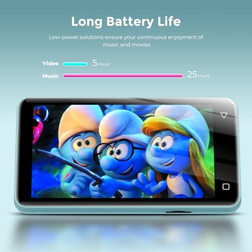 innioasis 80GB MP3 Player with Bluetooth and WiFi, Spotify MP3 MP4 Player with Tidal,Pandora, Parental Controls, 4" Touch Screen Kids MP3 Player, HiFi Sound Android Music Player with Speaker (Teal) — view 6