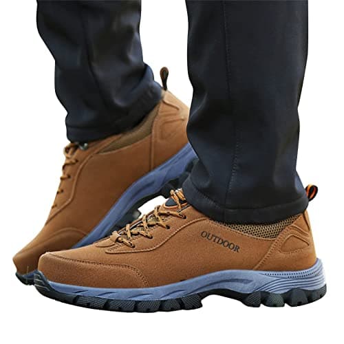 Men'S Running Shoes Low Top Lace Up Walking Trainers Non Slip Hiking Shoes — view 4
