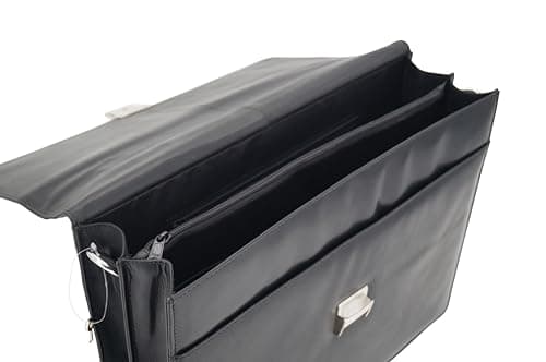 GERMANUS David Leather Briefcase Black, black, XL — view 2