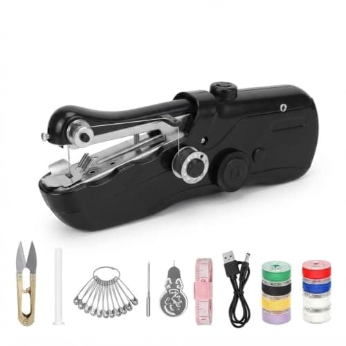 Portable Mini Sewing Machine, USB/Battery Powered Handheld Sewing Tool Set