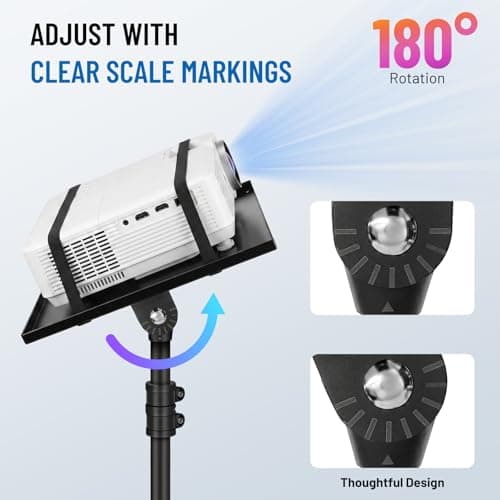 CAHAYA Projector Tripod Stand Portable Laptop Stand Adjustable Height — view 2