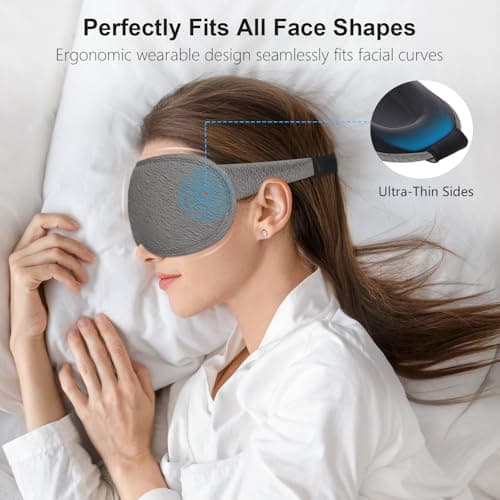 Gritin 100% Blackout Sleep Masks for Women & Men - Zero Eye Pressure Mask — view 4