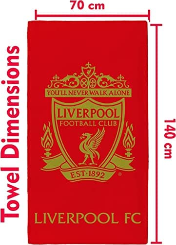 Liverpool Bath Beach Towel 100% Cotton – LIMITED EDITION GOLD CREST — view 2