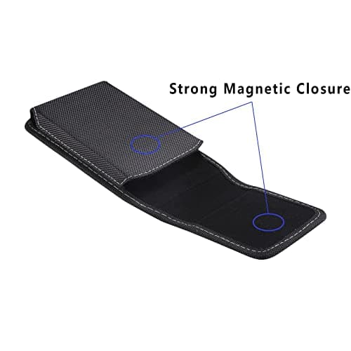 Small Cell Phone Belt Clip Pouch Men, Vertical Cell Phone Waist Pack, 6.1"Mobile Phone Holster Belt Bag Phone Wallet Purse for Men Loop Cellphone Holster Waist Bag Travel Carry Case Fanny Pack Hip Bag — view 3