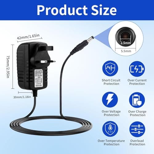 AC/DC Adapter Universal Power Supply 100-240V 50/60Hz – Switching Adapter Wall Charger for Electronics Multi-Voltage AC Adapter with Safety Protection Portable DC Power Supply for Home Office Travel — view 2