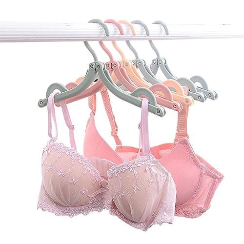 12pcs Folding Clothes Hangers, LOMYLM Travel Hangers Foldable — view 5