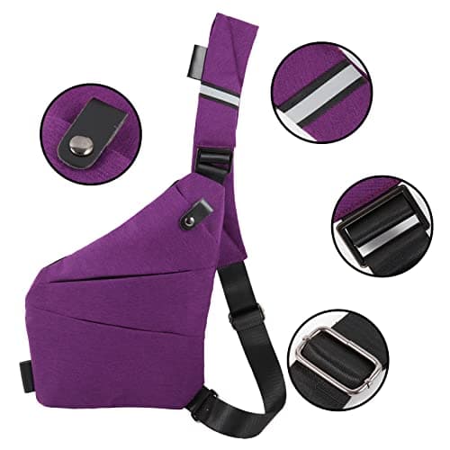 Ovecat Unisex Anti Theft Sash Sling Crossbody Bag — view 5