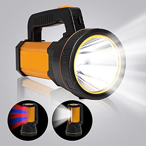 MAYTHANK Super Bright Rechargeable Led Torch with Lantern, Large Capacity Long Lasting, High Power High Lumens Portable Handheld Spotlight Flashlight, Powerful Searchlight,for Home Camping