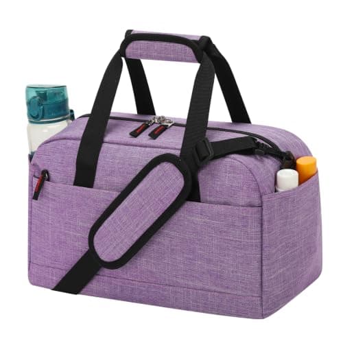 LONALIA 14L Small Gym Bag, Wet Pocket, 14 inch, Purple(Textured)