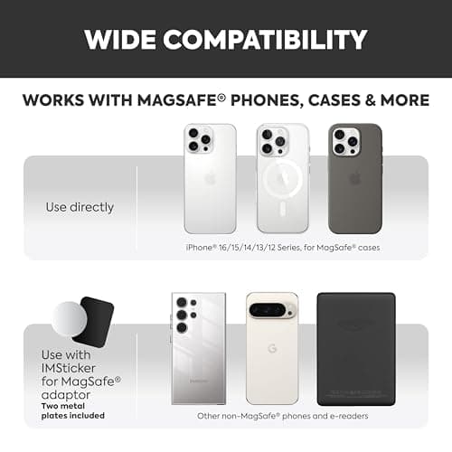 IMStick.PRO Multi-Functional Magnetic Phone Holder Fit for MagSafe Accessories, Cell Phone Stand Grip for iPhone 12-17, Phone Mount for Bike, Gym, Golf Cart, Airplane, Stroller (Bitcoin) — view 6