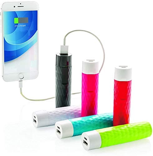 2200mAh Long Lasting Compact Small Power Bank Portable Charger USB Mobile Phone Acessories for Universal, iPhone, Samsung, Huawei, Microsoft, Oppo, Sony (Green) (Red) — view 4