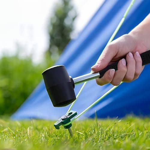 8oz Camping Mallet with Strong Steel Shaft – Lightweight Hammer for Tent Pegs, Gazebos, Tarpaulins, and Outdoor Use, Ideal for DIY, Camping, Hiking & Festivals — view 5