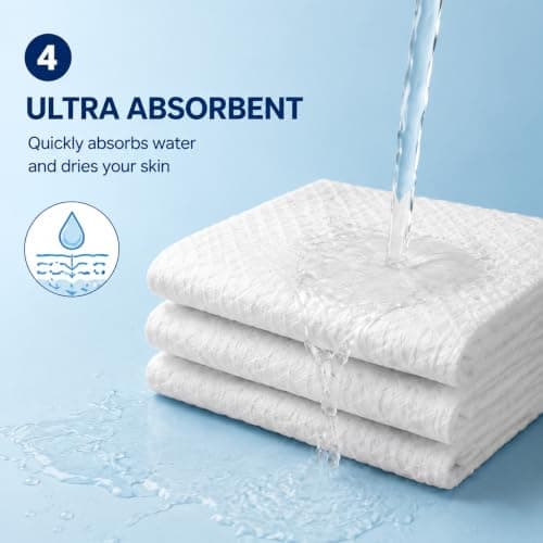 ERHAOG Disposable Bath Towels, 10 Pcs Large Travel Towel 140 * 70 cm, Compressed Portable Washcloths for Beach, Shower, Hiking, Swim, Hotel, Camping - Travel Essentials — view 4