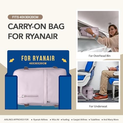 Xkdoai for Ryanair Cabin Bags 40x30x20, Travel Backpack Womens — view 2