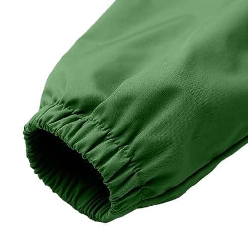 Packable Waterproof Jacket Ladies Raincoat Summer Long Sleeve Full Zip Raincoat with Hooded Breathable Windbreaker Softshell Jackets with Pockets for Hiking Walking Cycling Green — view 6
