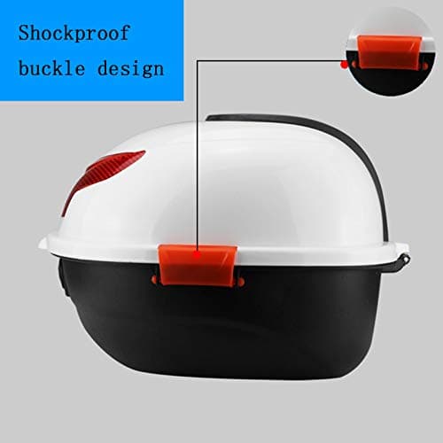 ZXCASDF Motorcycle Trunk Motorcycle Rear Travel Bag, Weather Resistant Heavy Duty Tail Bag Tail Trunk, Water Proof Luggage Bag Backpack,sea sky blue — view 3