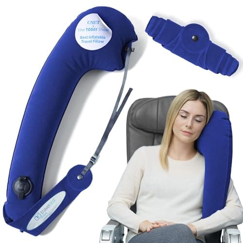 TRAVELREST Ultimate Neck and Body Support Pillow Travel Essential, Blue