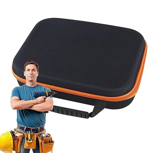 Men Tool Kit Bag | Wear-Resistant Power Tool Storage Case - Large Capacity Zippered Small Tool Storage Case for Men for Home, Travel, Outdoor and Indoor Use Dubbulon