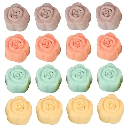 Foot Bath Bombs 12PCS/Set Natural Foot Soaking Salts with 4 Lavender Jasmine Rose Chamomile Aroma for Feet Callus Dry Cracked Stubborn Feet Odor Scents — view 6