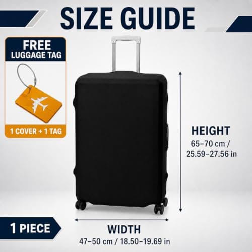 Ufyuayig Suitcase Cover, Luggage Covers for Suitcases, 26-30 Inch — view 2