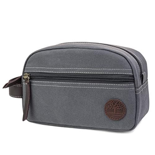 Timberland Men's Travel Kit Toiletry Bag Organizer, Charcoal, One Size