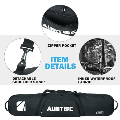 AUMTISC Snowboard Bags - Padded Ski & Snowboard Storage Travel Bag - Length 155cm — view 5