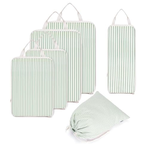 Narwey 6 Set Compression Packing Cubes for Suitcases, Travel Storage Bags — view 2