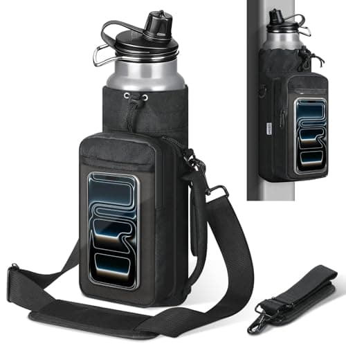 MoKo Magnetic Gym Bag Water Bottle Holder with 4 Magnets