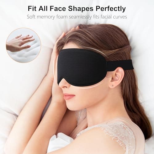 Gritin 100% Blackout Sleep Mask for Women & Men-Zero Eye Pressure Eye Mask — view 5