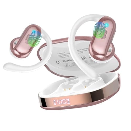 Wireless Earbuds, Bluetooth 5.4 Open Ear Headphones with Ear Hooks, 42H