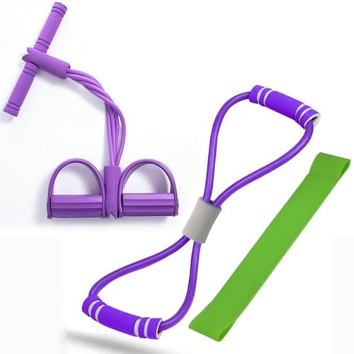 Resistance Bands with Handle, Exercise Bands Resistance for Women, Full-Body Strength Training at Home, Portable Workout During Travel, 3-Piece Set with TPE Material, 600x50x0.35mm Dimensions