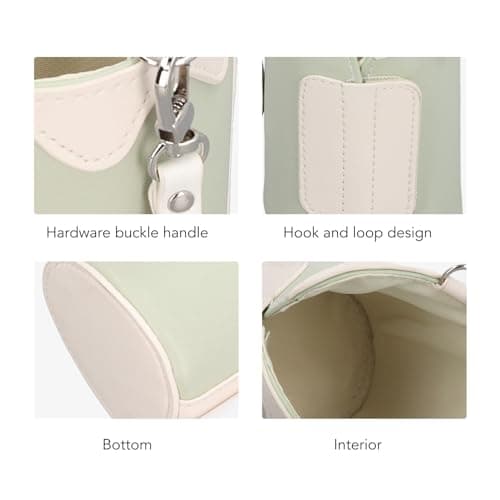 Stylebest Portable Bottle Warmer Adjustable Temperature Rechargeable for Travel Home with Universal Milk Warmer Design 6400mAh Battery Faux Leather (Green) — view 4