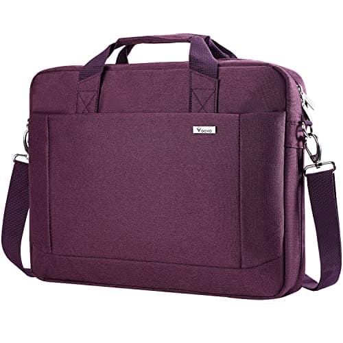 Voova Laptop Bag Case 14 15.6 Inch Computer Sleeve Messenger Bag, Purple