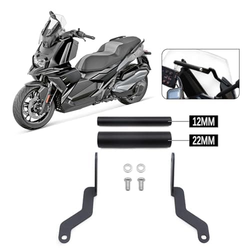 Cocoarm Motorcycle GPS Mount, Shockproof Aluminum GPS Phone Bar Extension Stand Replacement for C400X 2019-2023, Motorcycle Navigator Mount, Motorbike Phone Holder, Holder — view 4
