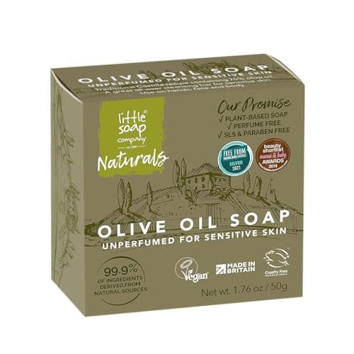 Little Soap Company Naturals Olive Oil Mini Soap Bar, Sensitive Skin, 50g