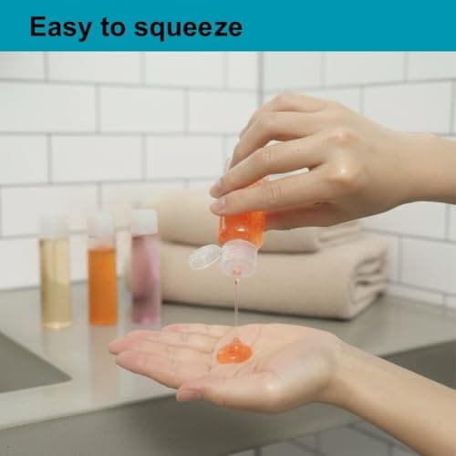 LHQYKHOZ 12pcs 25ml Airline Approved Leak-Proof Flip Cap Travel Bottles for Toiletries — view 6