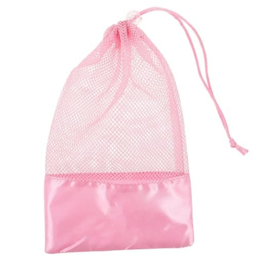 Abaodam Ballet Shoe Bag for Pointe and Dance, Pink Mesh Pouch