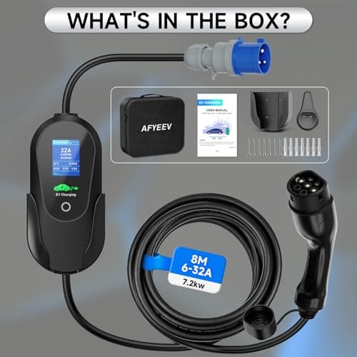 AFYEEV EV Charger 7kw Type 2 8M, Portable EV Charger Cable with Smart App — view 5