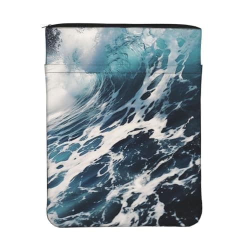 Waterproof Book Sleeve with Zipper & Front Pocket Book Cover Protector