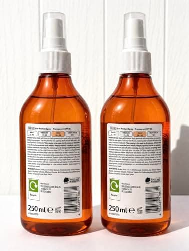SUNSCREEN-Sun Protect Spray Sunscreen – Transparent SPF 30 | High Protection | 2 Pack × 250 ml | Fast‑Absorbing, Non‑Greasy Sun Spray for UVA/UVB Protection — view 2