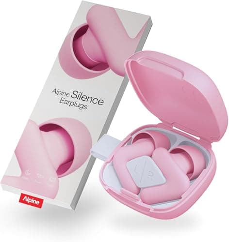 Alpine Silence Ear Plugs 22dB Everyday Calm 4 Tip Sizes XS/S/M/L Pink