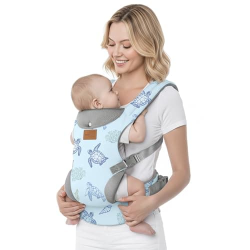 YooxArmor Ergonomic Baby Carrier for 4-36 Month Newborn,Waist 67-150cm,Blue