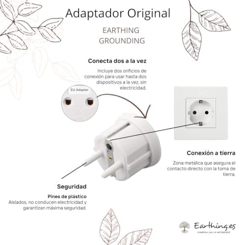 Earthing Grounding Organic Cotton Sheets with Silver Fibre - Ground Connection with Cable and Adapter - Stress Reduction, Better Sleep and Renewed Energy (Double Bed 200 x 200 x 200 x 200 cm) — view 6