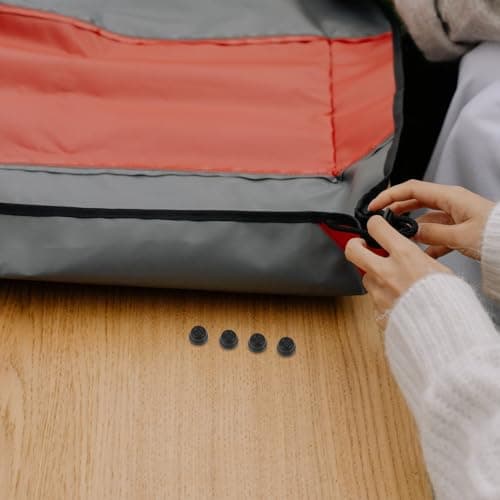 COOLHIYA Luggage Bag Studs Foot Pads 10 Pack Black Plastic Replacement Studs for Travel Luggage Repair Backpack — view 4
