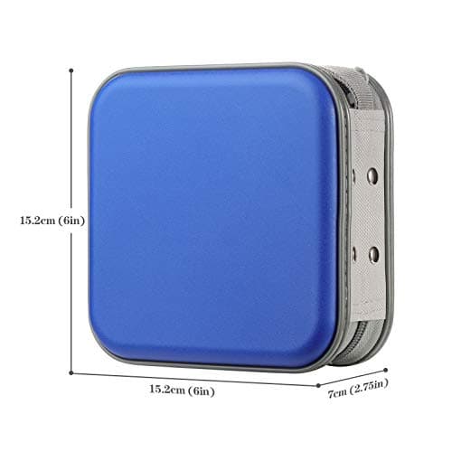 alavisxf xx CD Case, 48 Capacity Hard Plastic Portable CD Organizer Holder — view 2