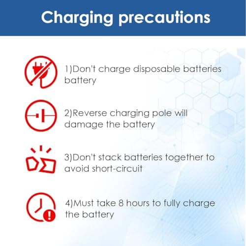 Rechargeable Hearing Aid Batteries and Battery Charger, Hearing Aid Charger Travel Case for Hearing Aid Amplifiers Battery Charger (Charger + 8 Pack 675 Batteries) — view 5