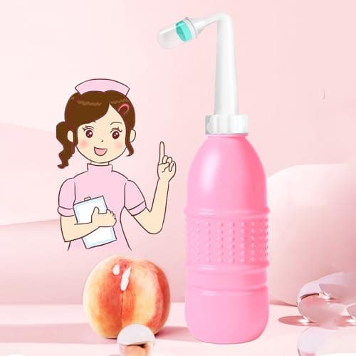 Cleansing Bottle for Women - Reusable Douche Bottle, Women Hygiene Kit, Travel Vaginal Rinse, Soft Tip Washer | Ergonomic Feminine Cleansing Solution for Postpartum Care Home Use Outdoor Convenience — view 3