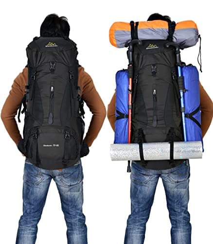 Doshwin 70L Large Backpack Camping Trekking Hiking Travel Rucksack for Women Men (with Rain Cover) — view 5