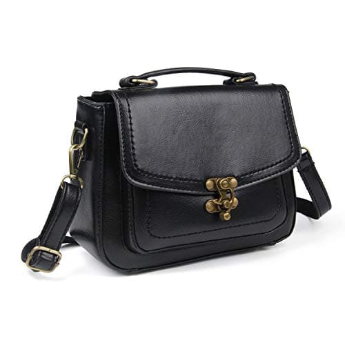 EVEOUT Casual Vegan Leather Cross Body Bag for Women, Retro Ladies Handbag Stylish Messenger Satchel Purse Bag Classic Vintage Top Handle Bags for Girls — view 4